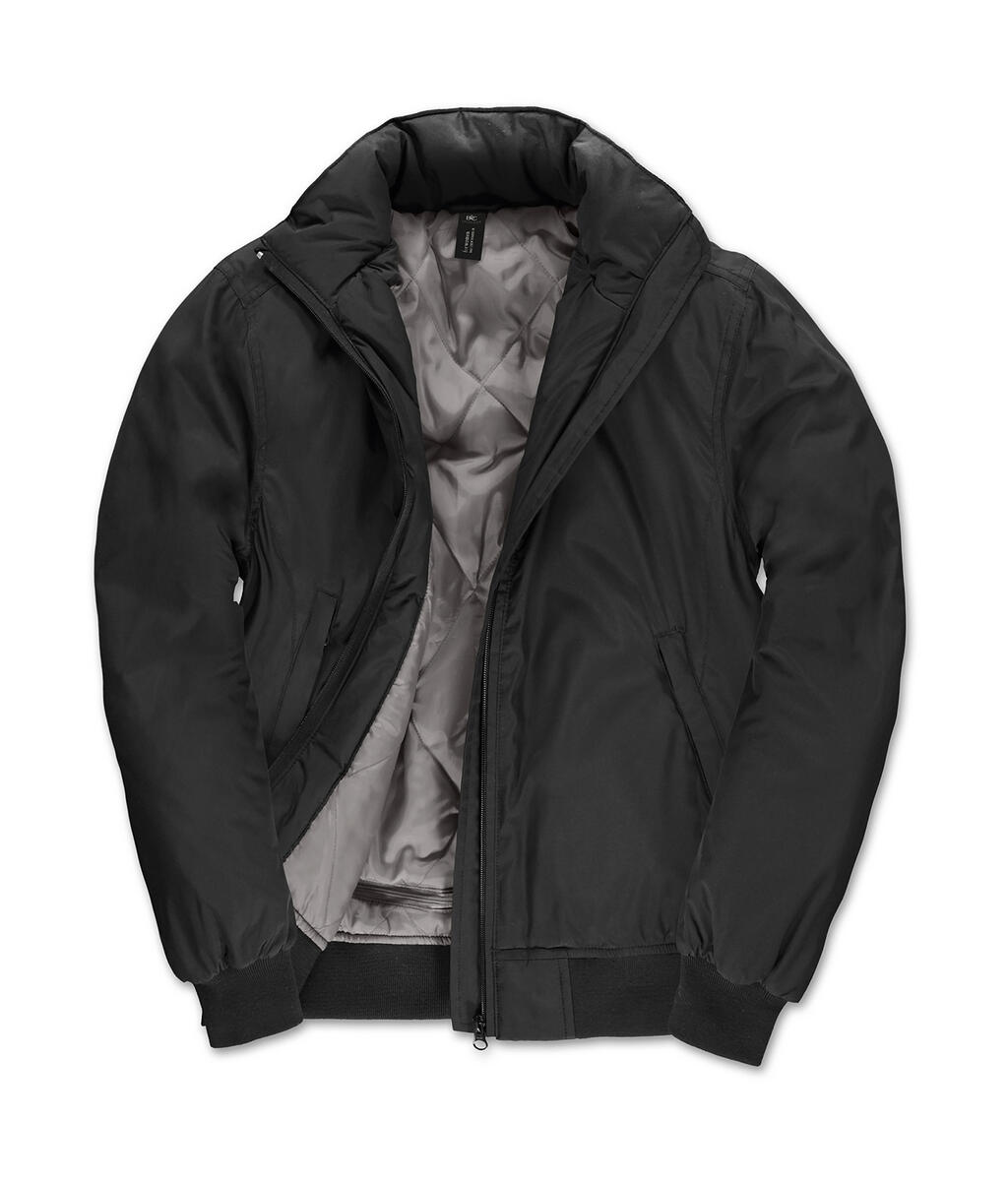 Veste bomber à col rond pour femme - 002 - Noir