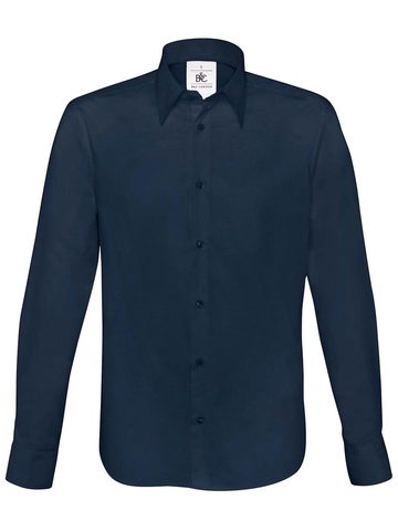 Chemise extensible London à manches longues - 