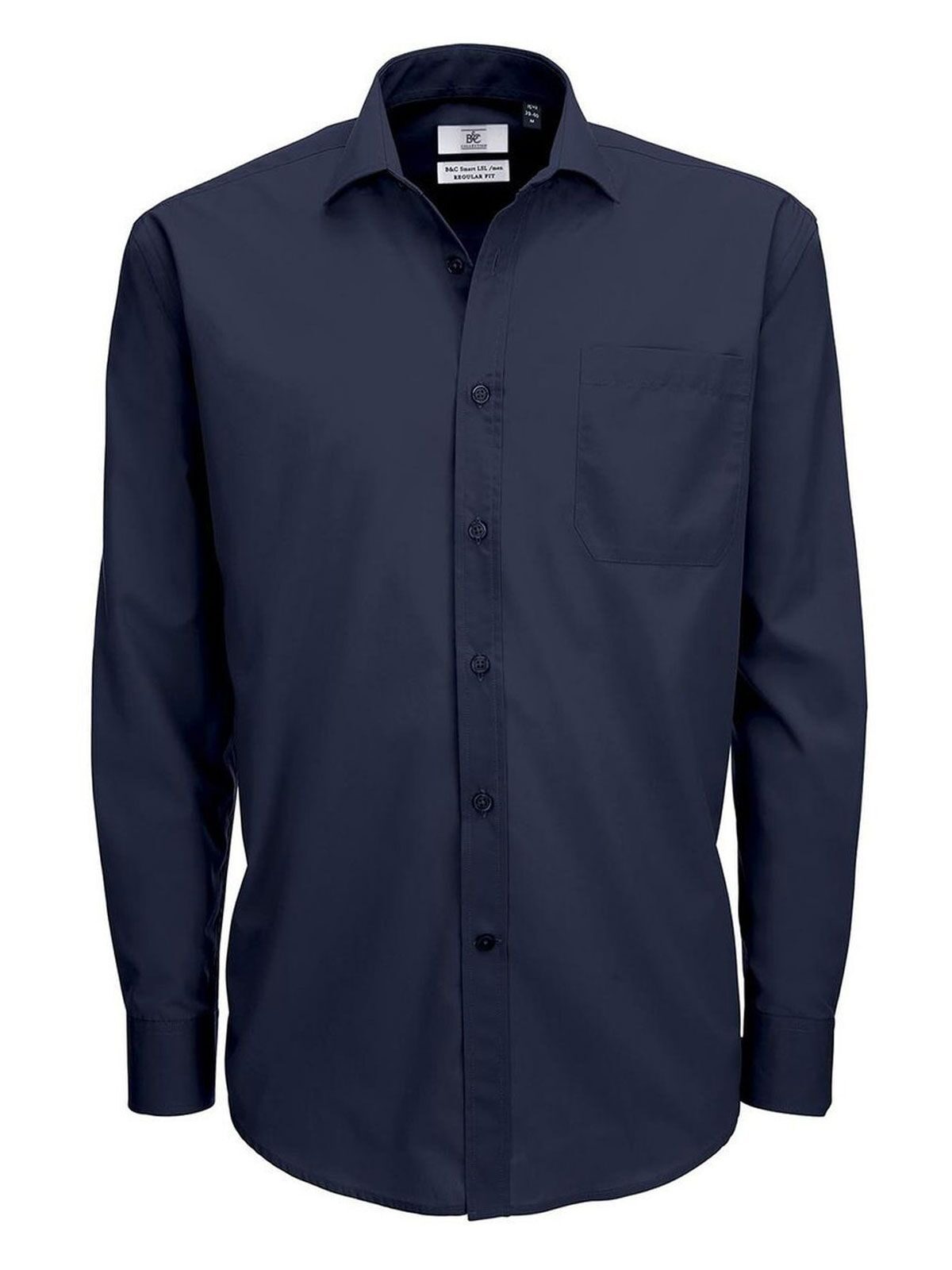 Chemise en popeline Smart LSL/homme - 003 - Marine
