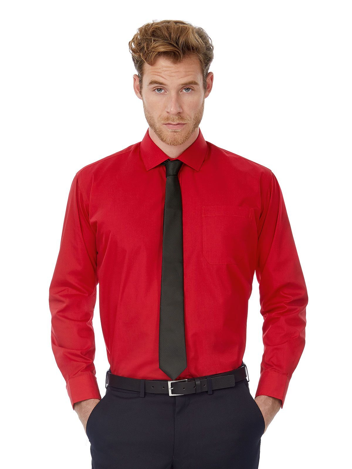 Chemise en popeline Smart LSL/homme
