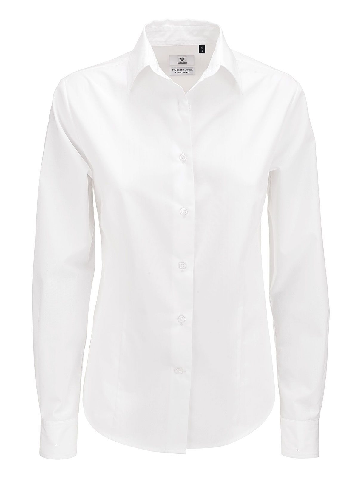 Chemise en popeline Smart LSL/femme - 001 - Blanc
