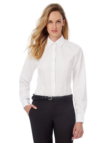 Chemise en popeline Smart LSL/femme