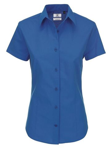 Chemise en popeline à manches courtes pour femme Heritage - 