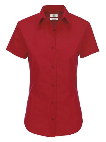 Chemise en popeline à manches courtes pour femme Heritage - 