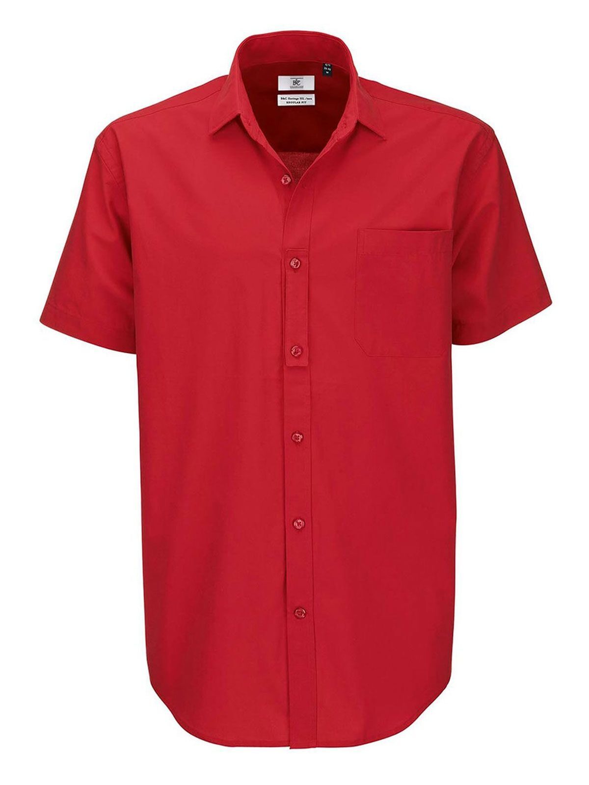 Chemise en popeline Heritage SSL/homme - 371 - Rouge foncé