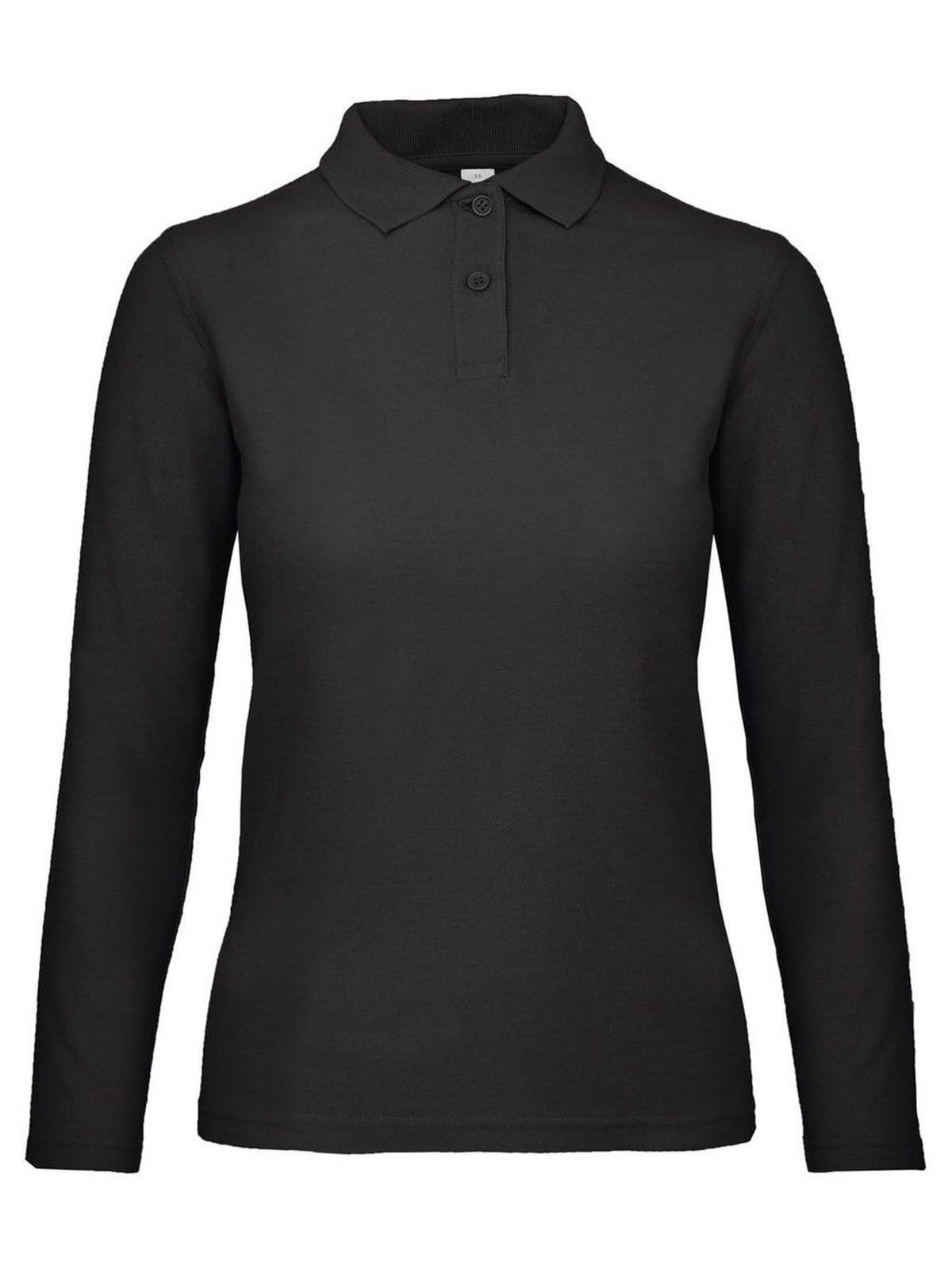 Polo à manches longues pour femme ID 001 - 002 - Noir