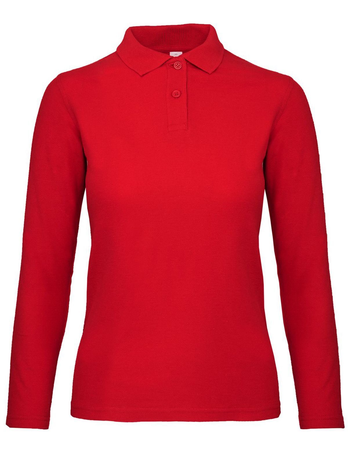 Polo à manches longues pour femme ID 001 - 004 - Rouge