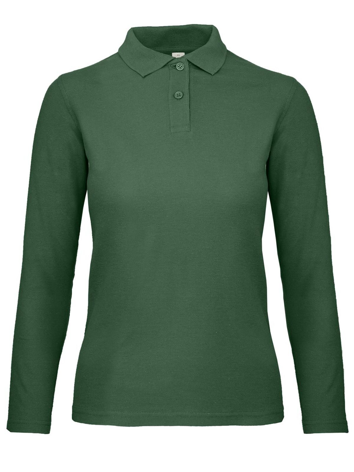 Polo à manches longues pour femme ID 001 - 540 - Vert bouteille
