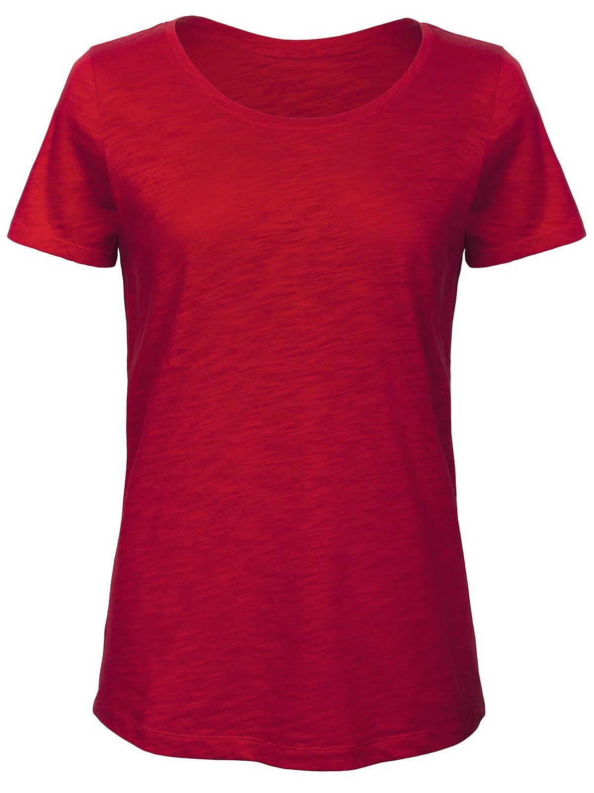 INSPIRE SLUB T BIO FEMME - CR756 - Rouge chic