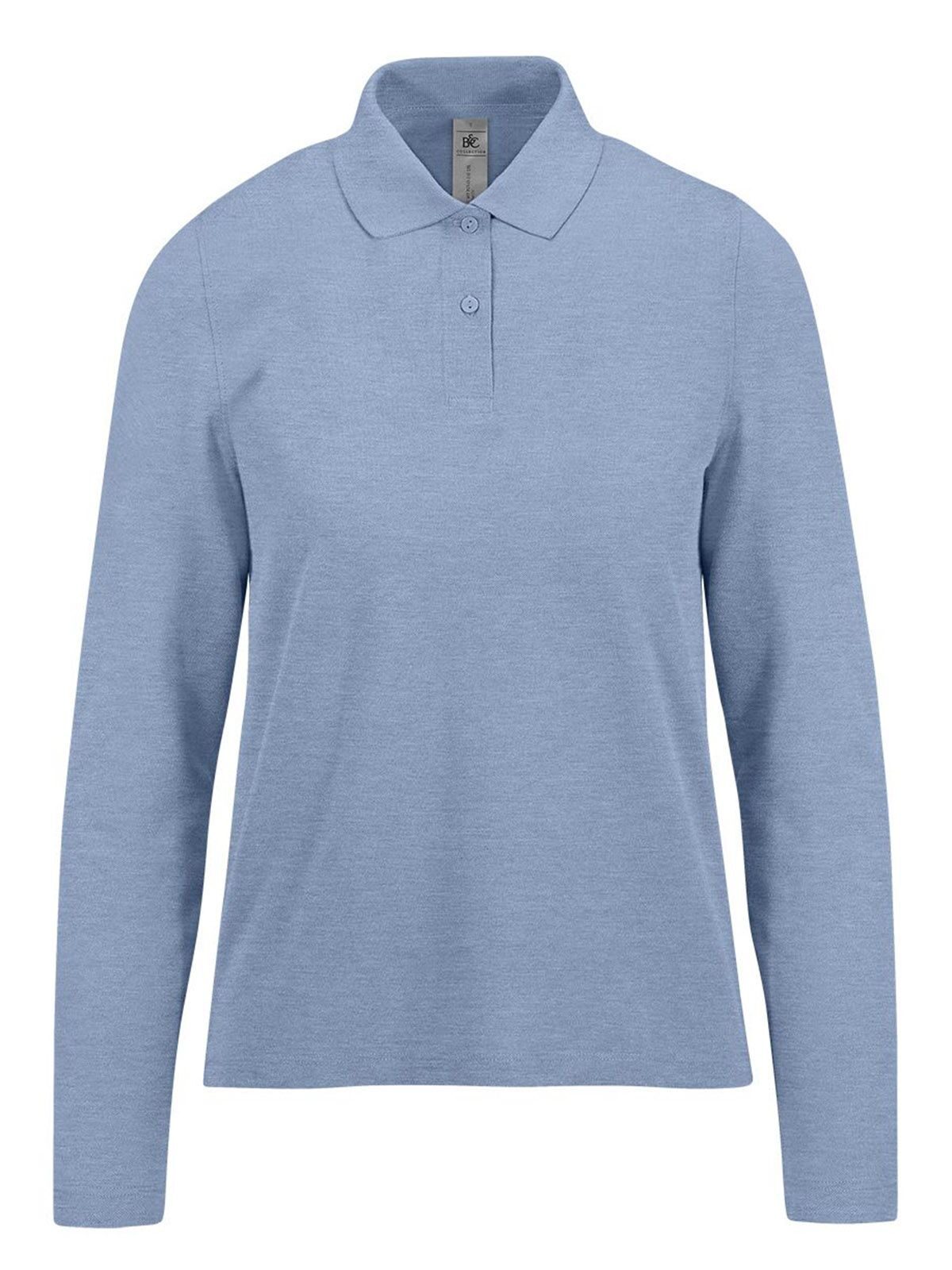 Mon Polo 210 LSL Femme - HB609 - Bleu chiné