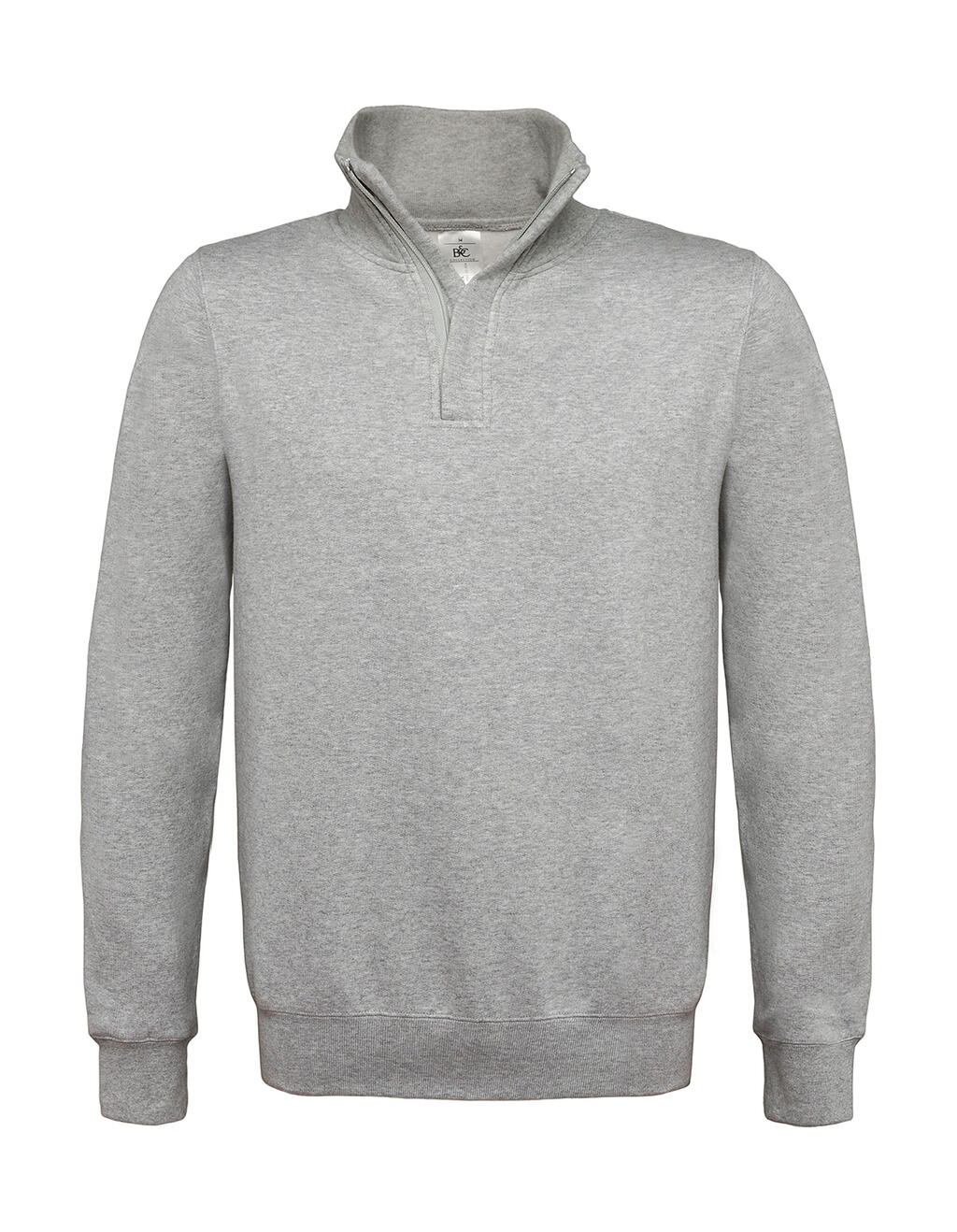 Col zippé basique ID004 1/4 - 610 - Gris chiné