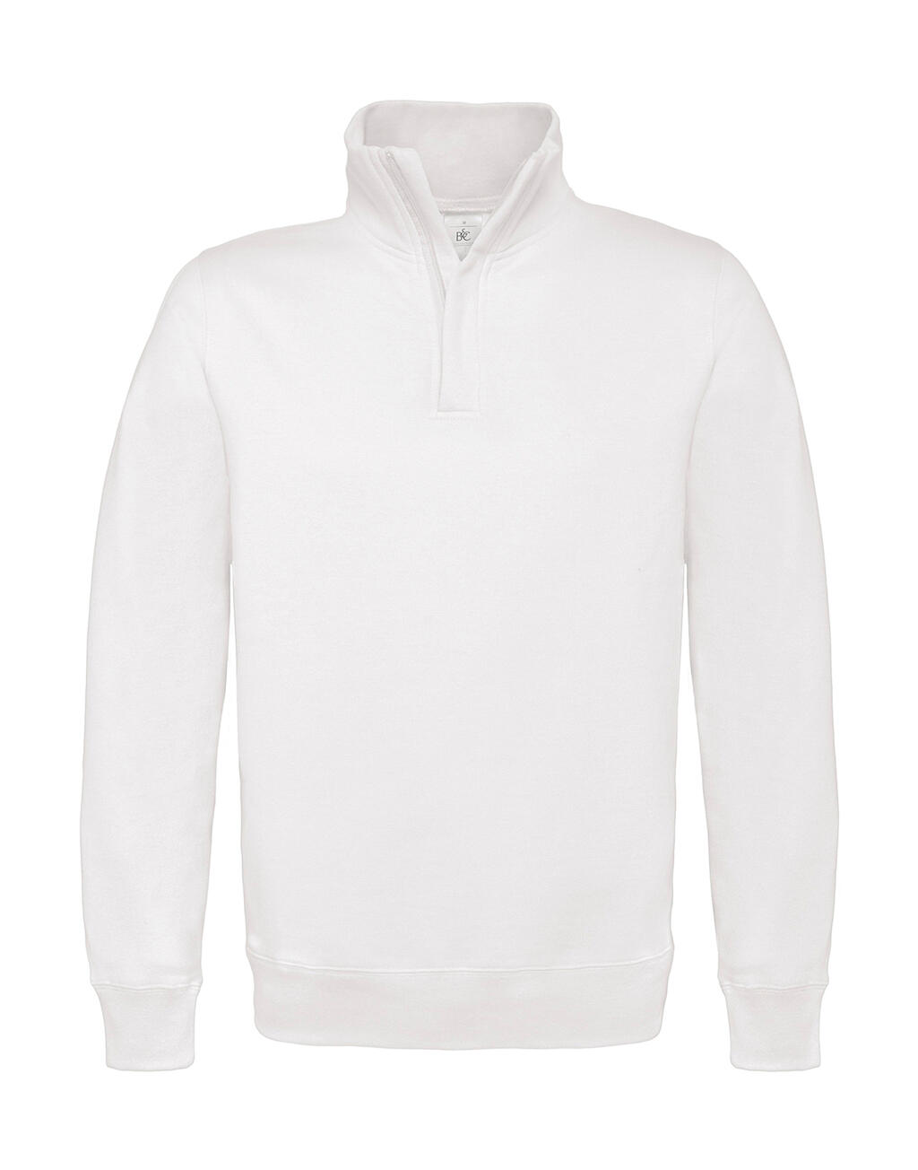 Col zippé basique ID004 1/4 - 001 - Blanc