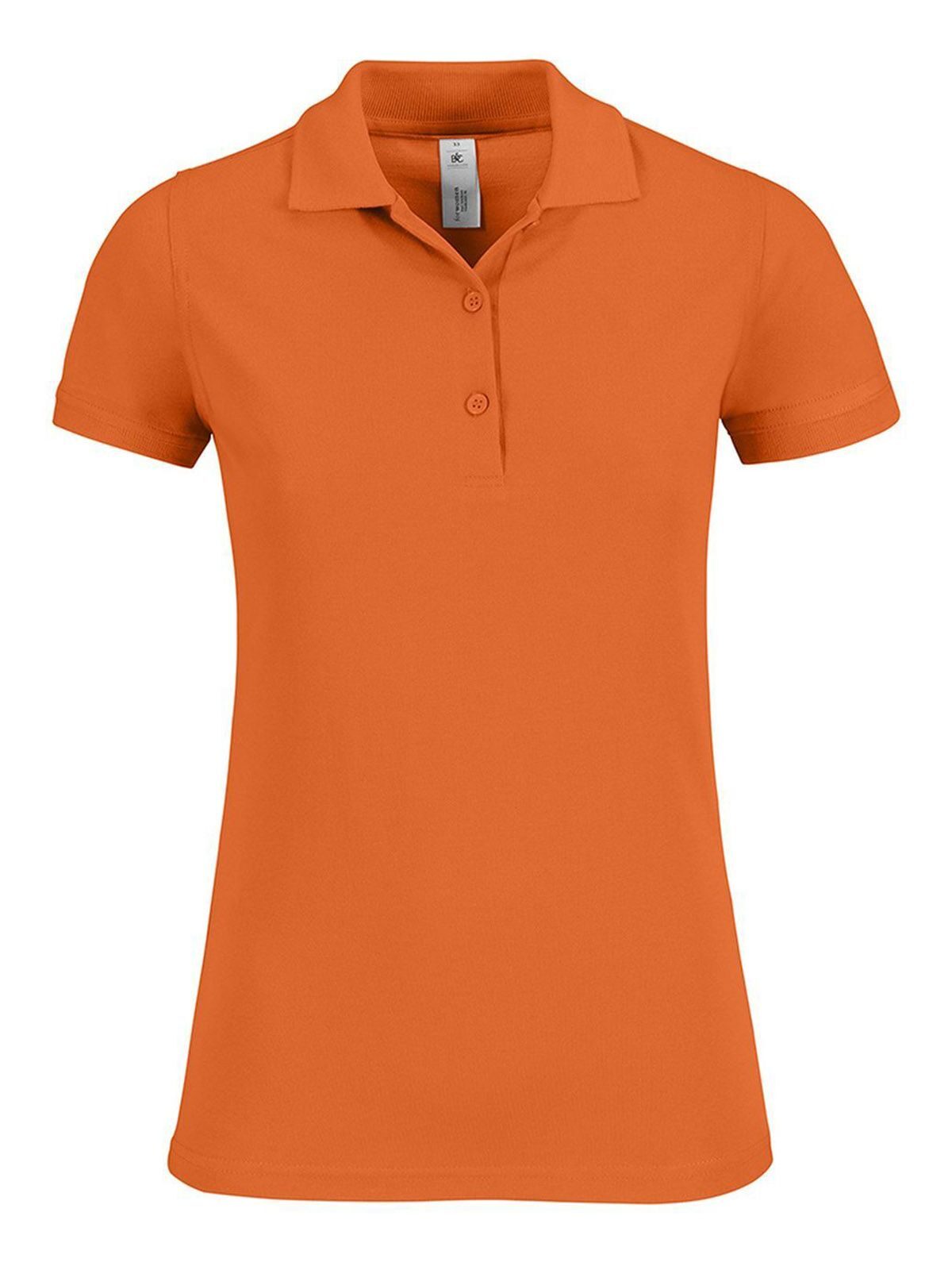 Polo piqué à manches courtes Safran Timeless pour femme - 230 - Orange citrouille
