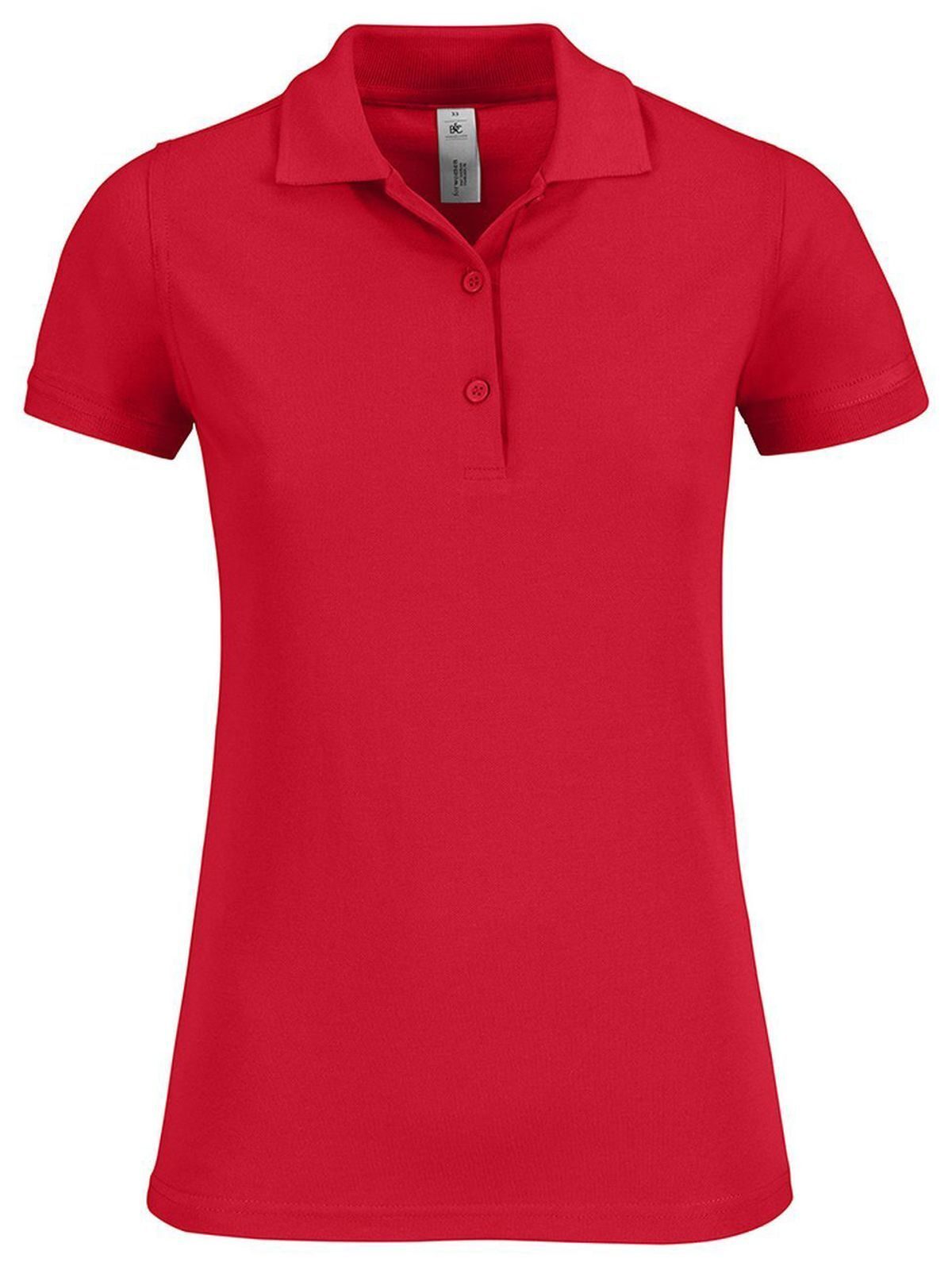 Polo piqué à manches courtes Safran Timeless pour femme - 004 - Rouge