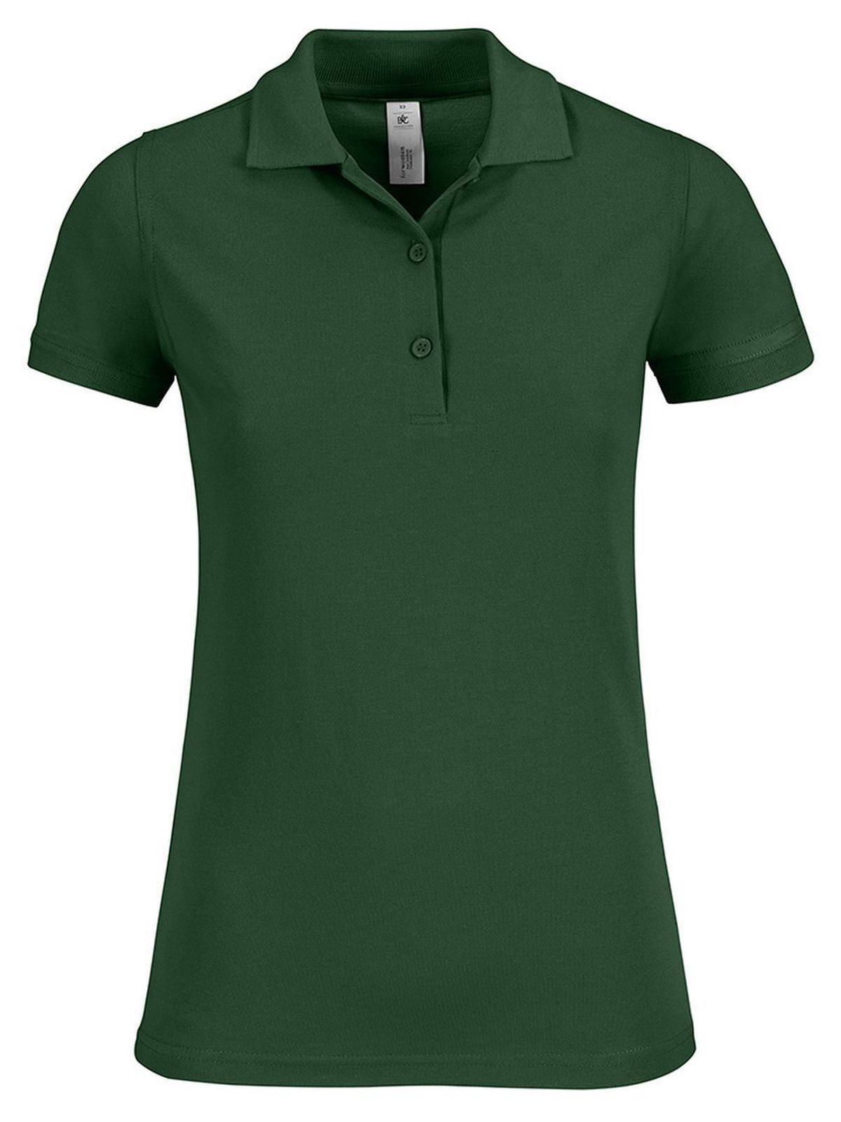 Polo piqué à manches courtes Safran Timeless pour femme - 540 - Vert bouteille
