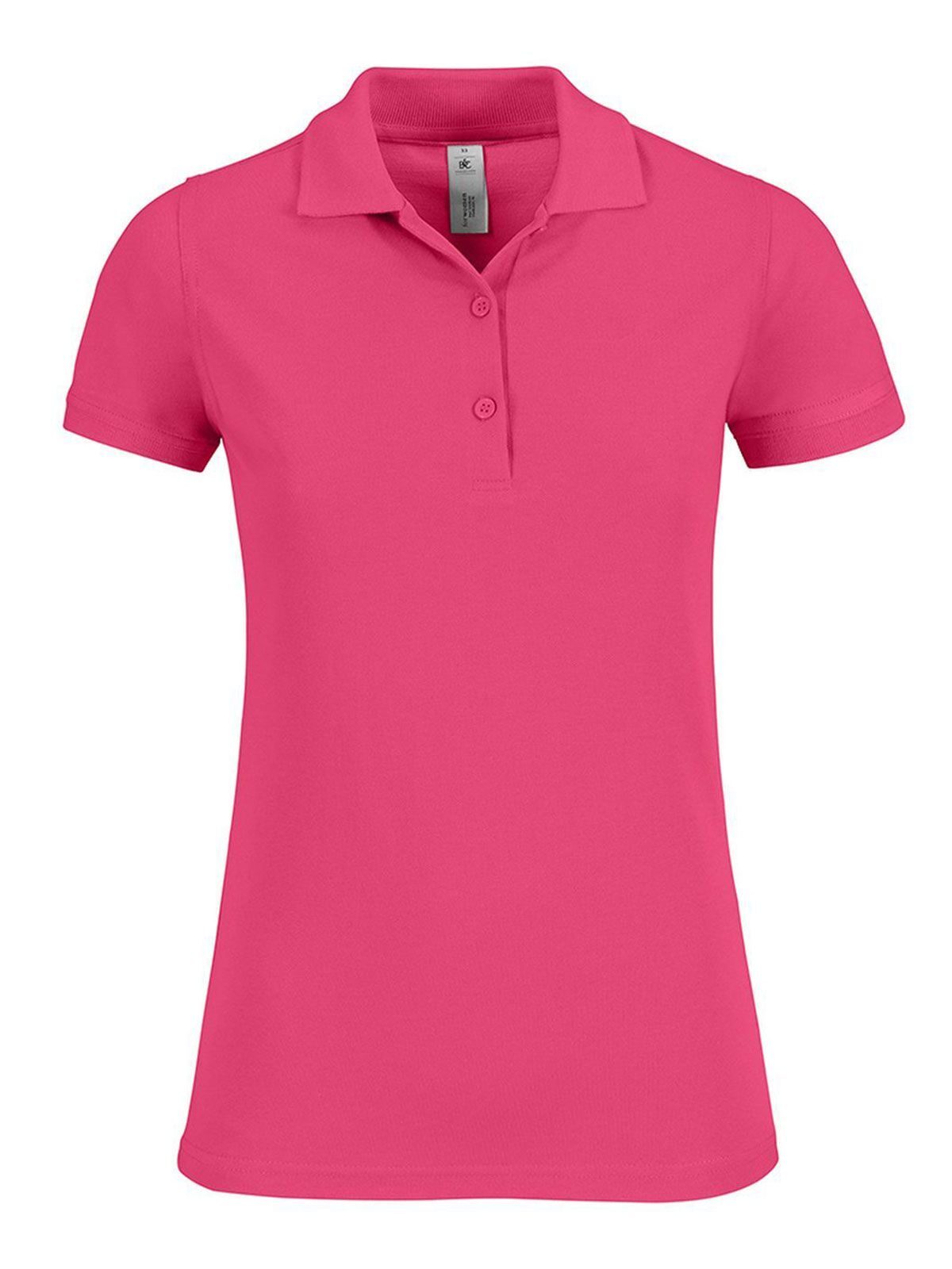 Polo piqué à manches courtes Safran Timeless pour femme - FU310 - Fuchsia