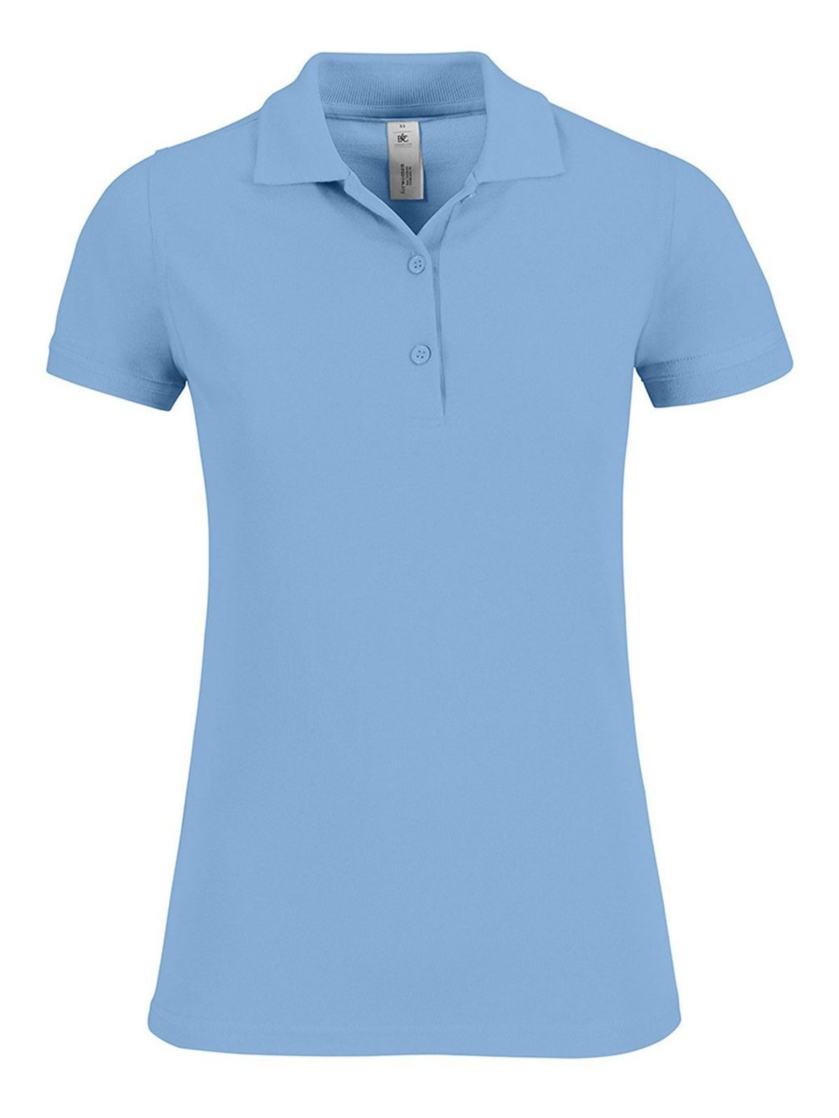 Polo piqué à manches courtes Safran Timeless pour femme - SB410 - Bleu ciel