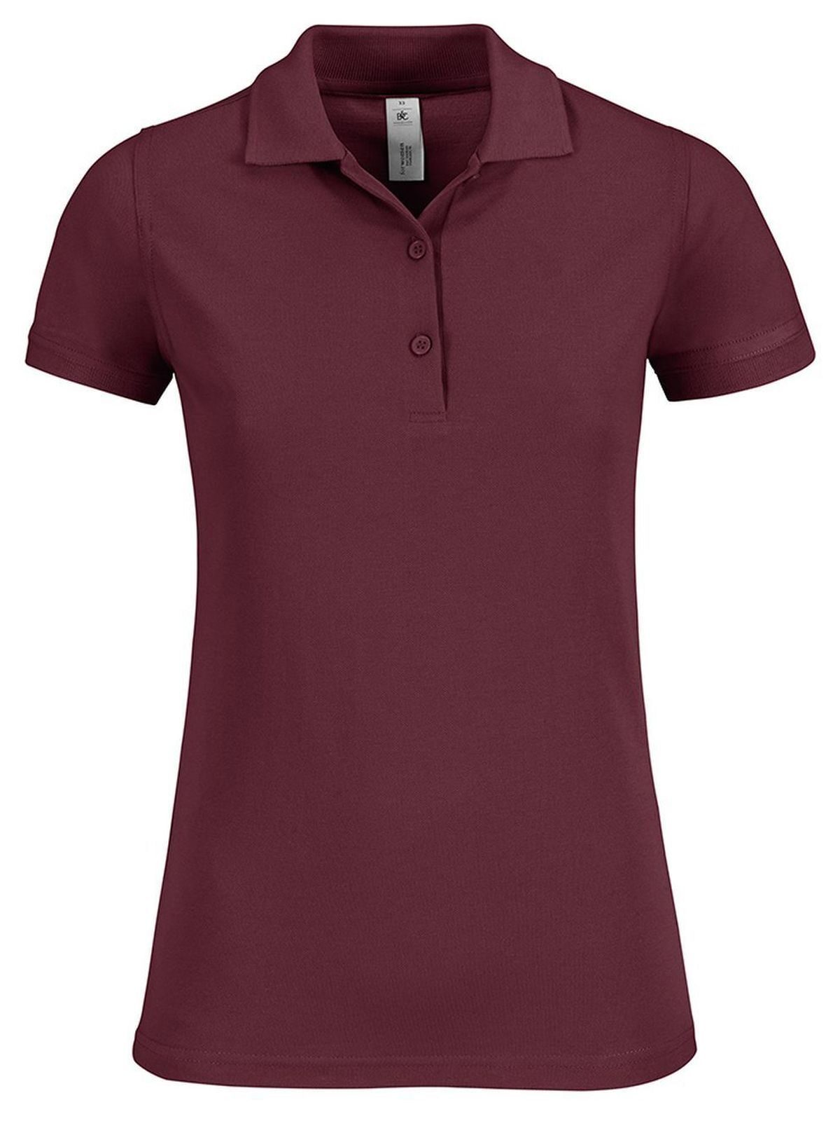 Polo piqué à manches courtes Safran Timeless pour femme - BU370 - Bourgogne