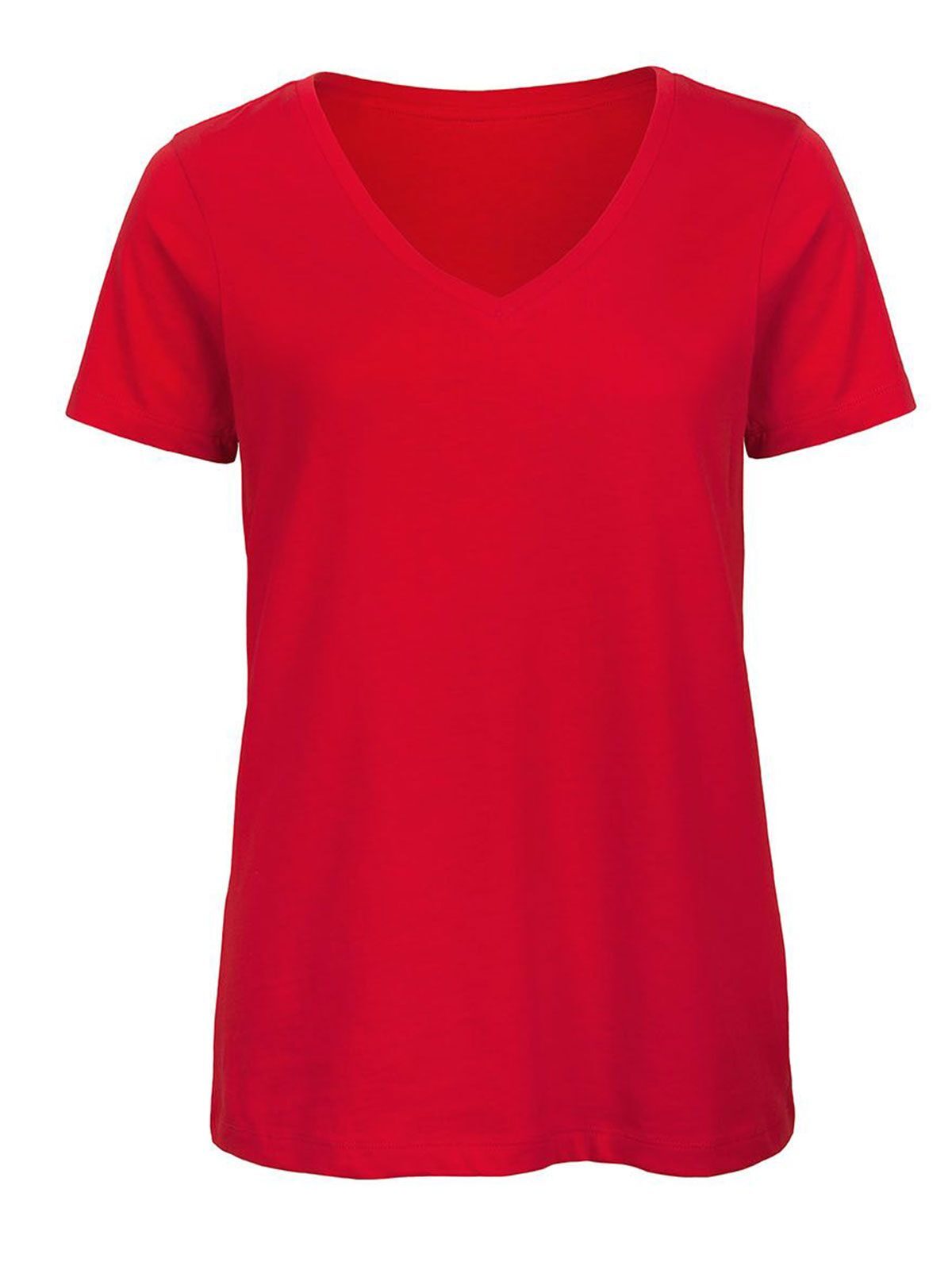 T-shirt à col en V Favorite Inspire pour femmes - 004 - Rouge