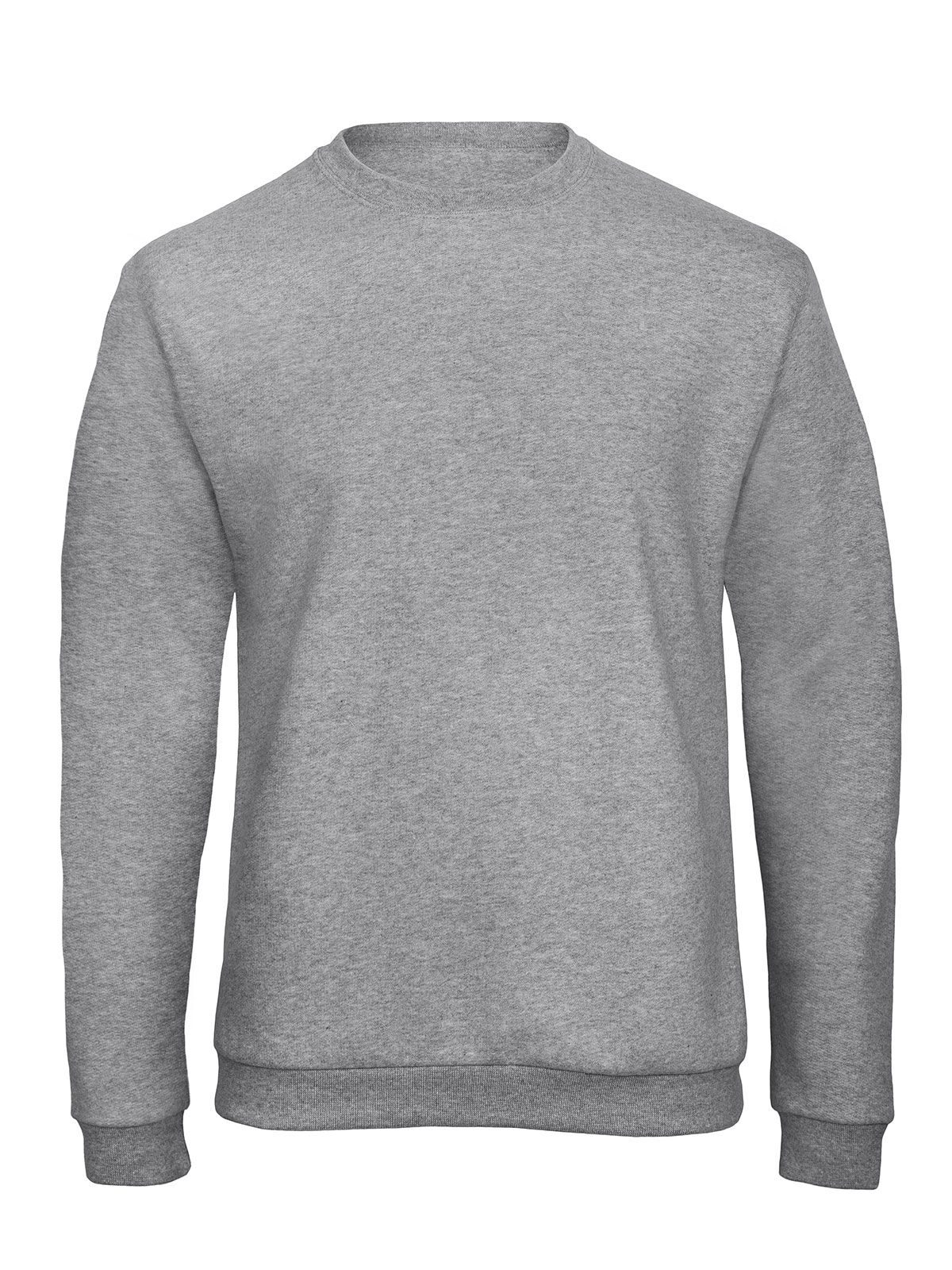 Sweat-shirt unisexe à col rond ID202 - 610 - Gris chiné