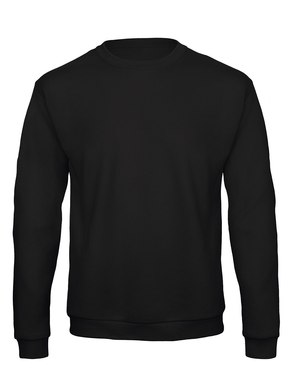 Sweat-shirt unisexe à col rond ID202 - BL002 - Noir