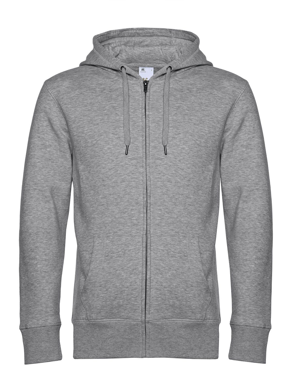 Capuche zippée KING - 610 - Gris chiné