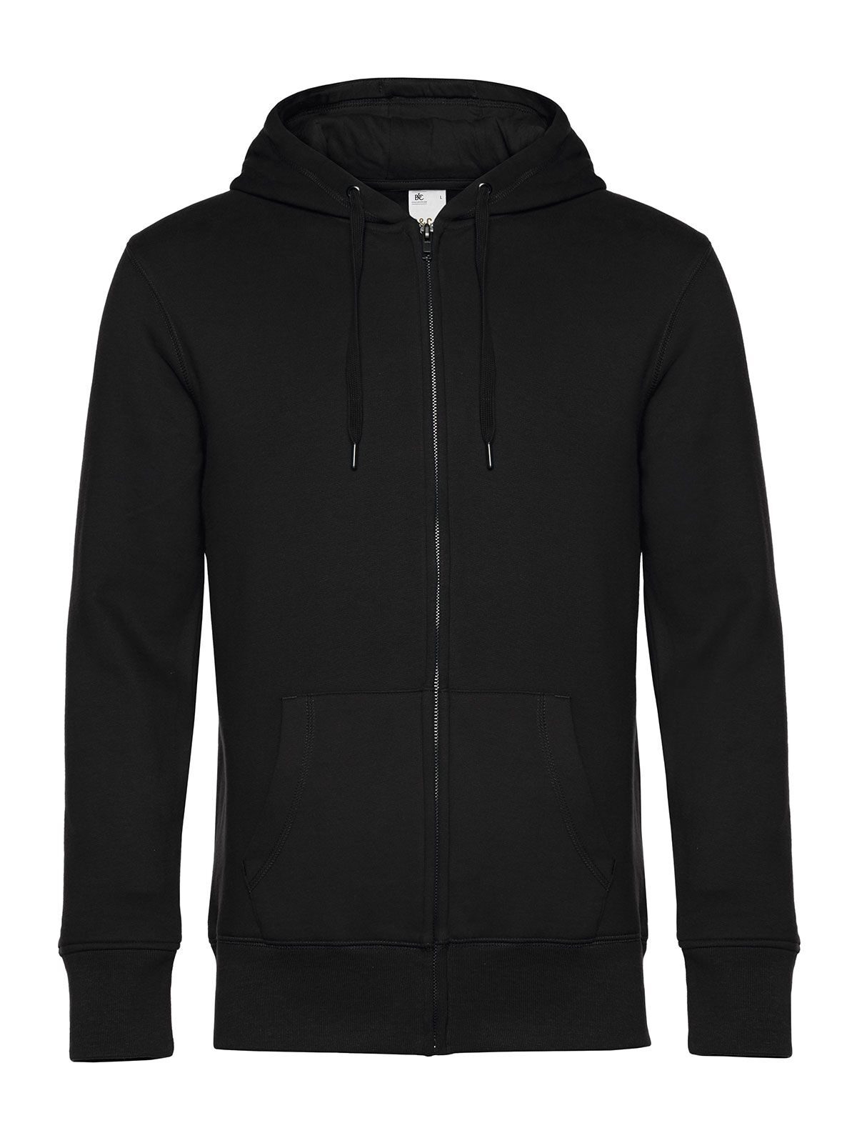 Capuche zippée KING - 005 - Noir pur
