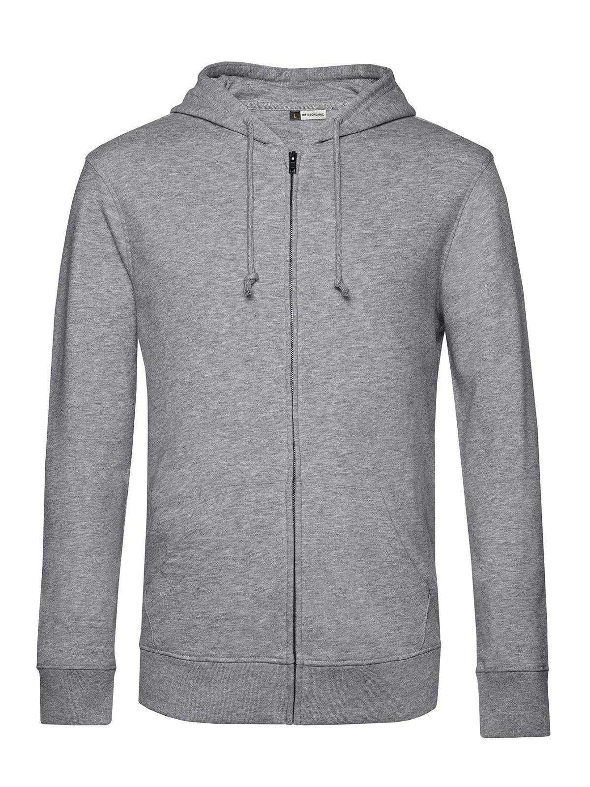 Capuche zippée Organic Inspire - 610 - Gris chiné
