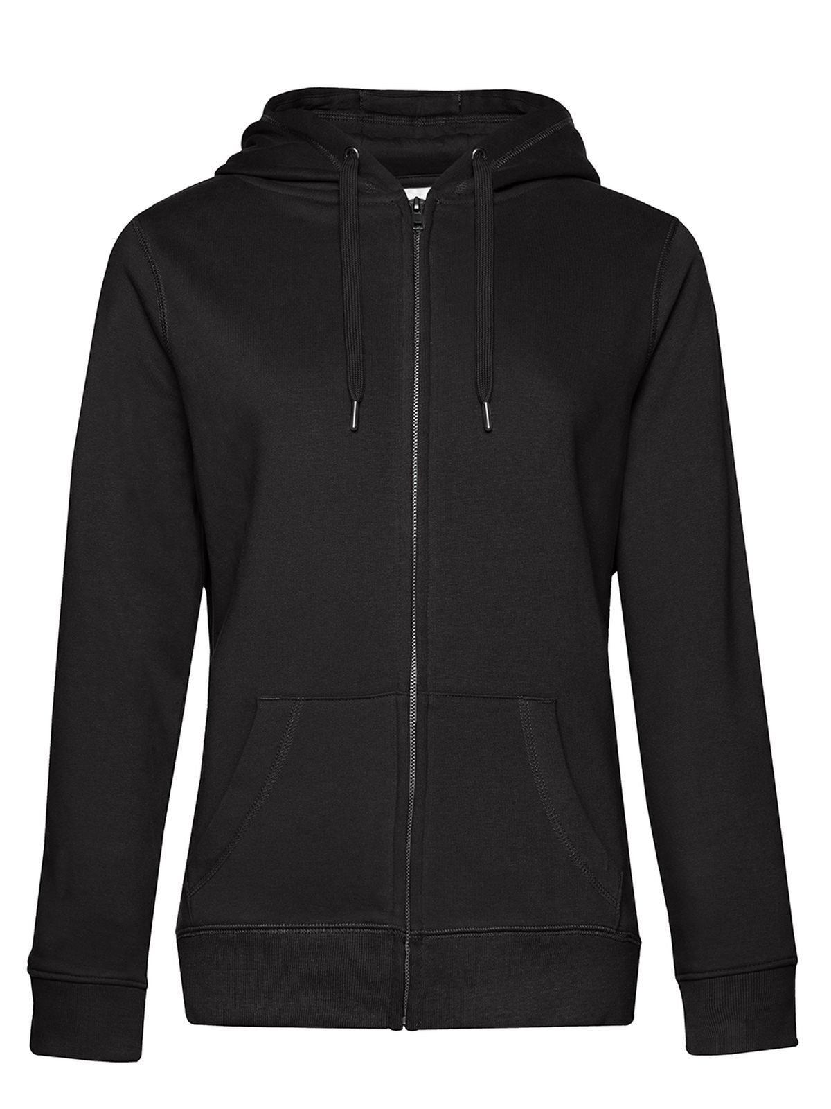 Capuche zippée QUEEN - BP005 - NOIR PUR