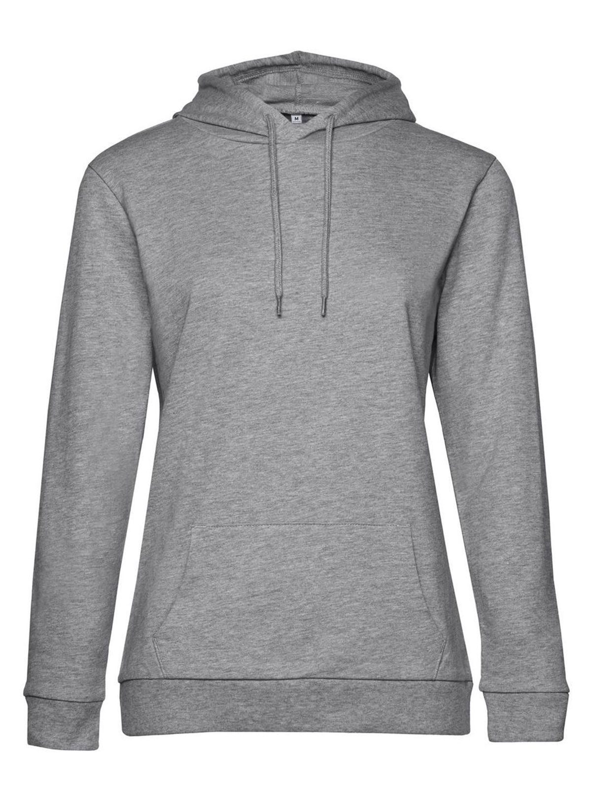 Sweat à capuche/femme - 610 - Gris chiné