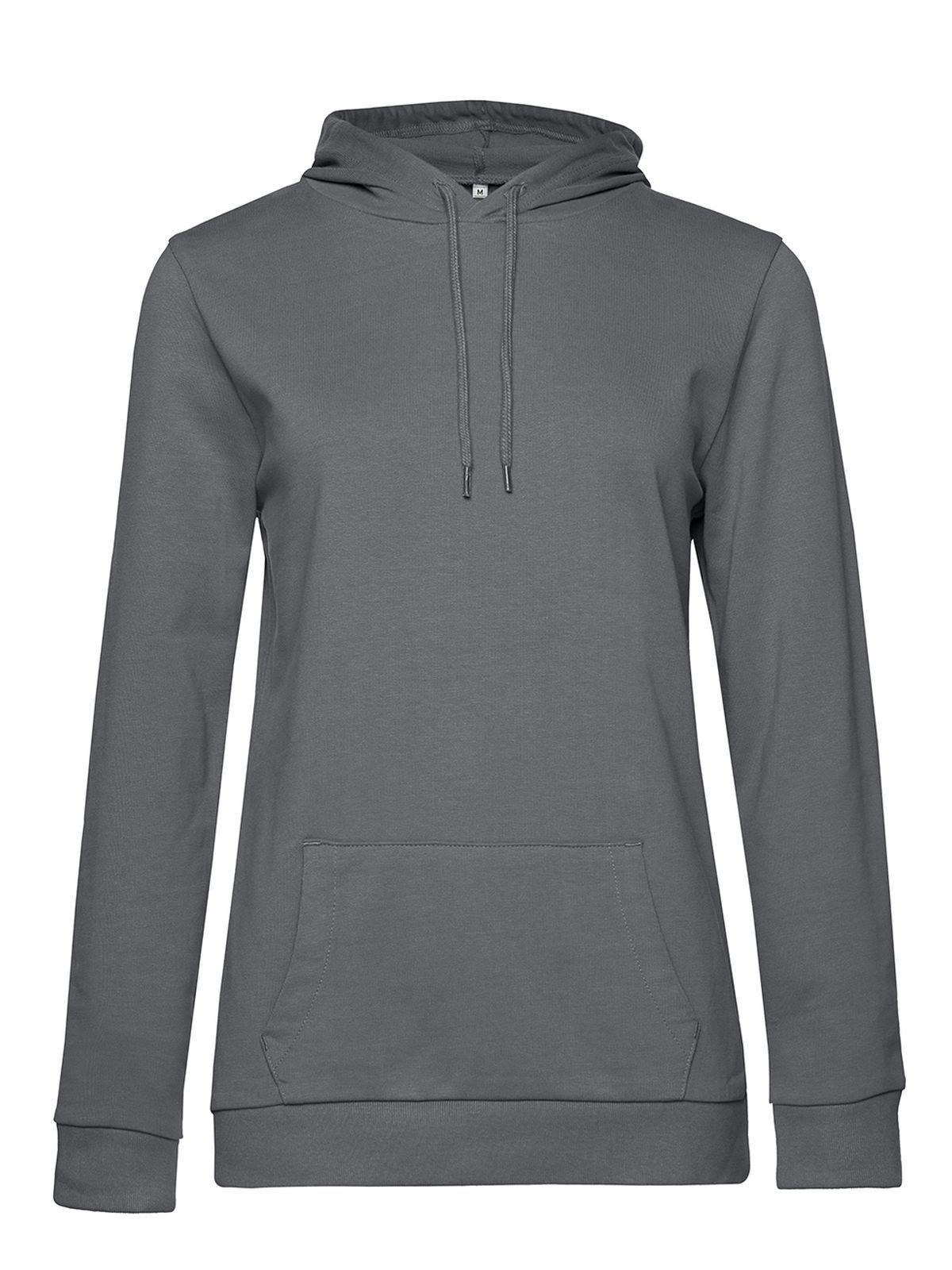 Sweat à capuche/femme - EG665 - Gris éléphant