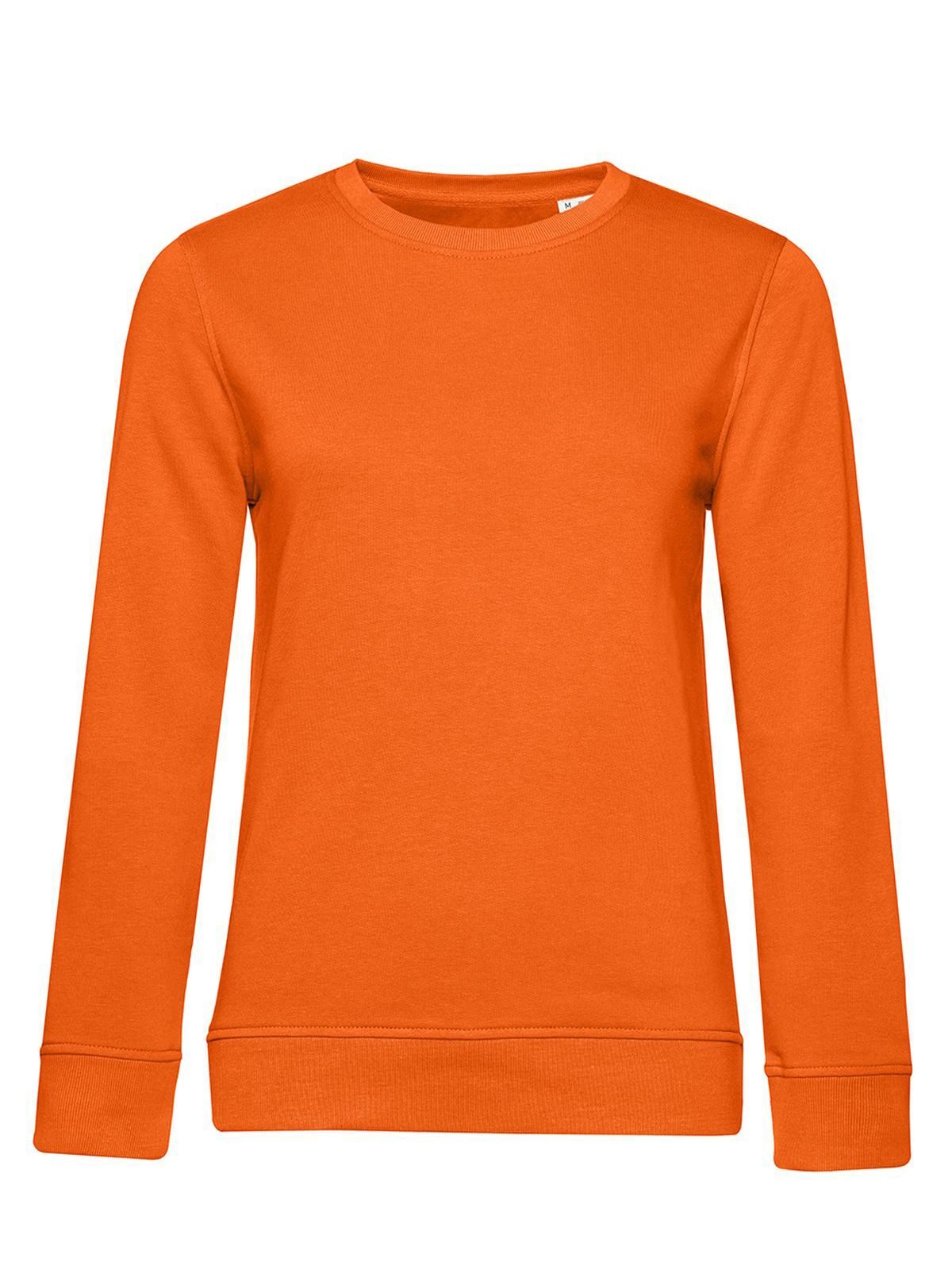 Pull col rond bio /femme - PO233 - Orange pure