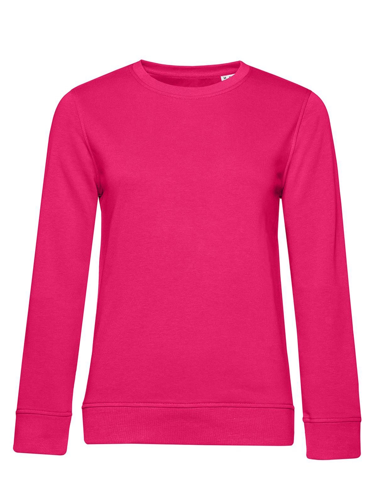Pull col rond bio /femme - MP309 - Rose magenta