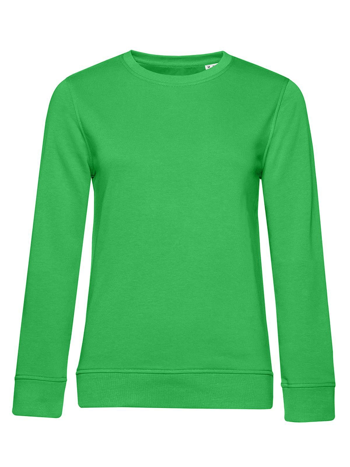 Pull col rond bio /femme - AG515 - Vert pomme