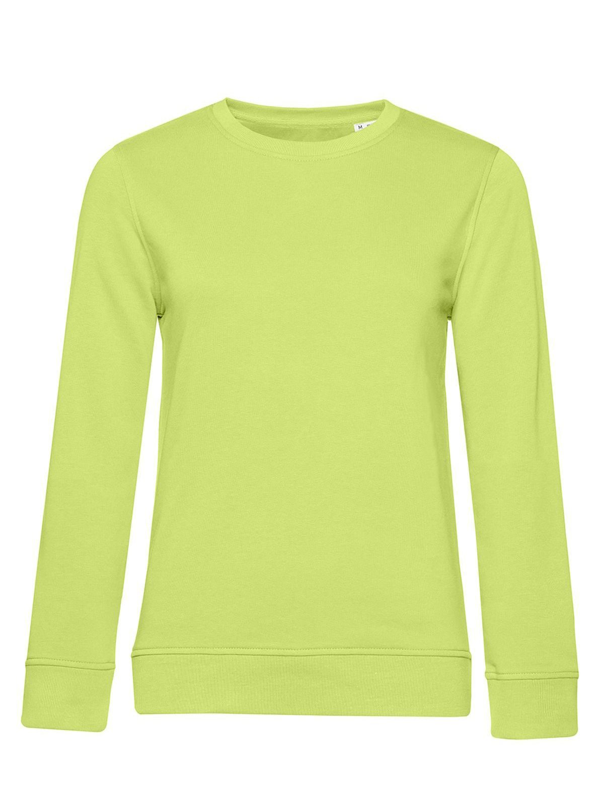 Pull col rond bio /femme - LI560 - Citron vert