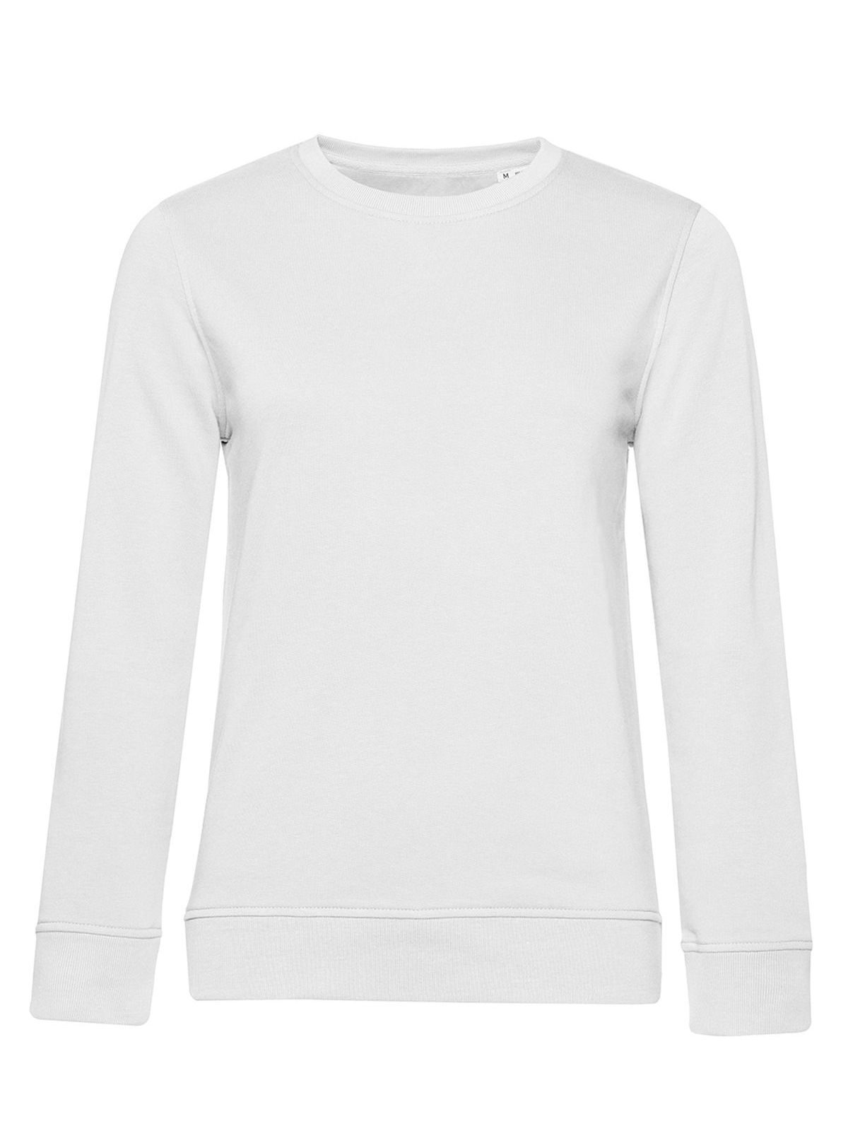 Pull col rond bio /femme - 001 - Blanc