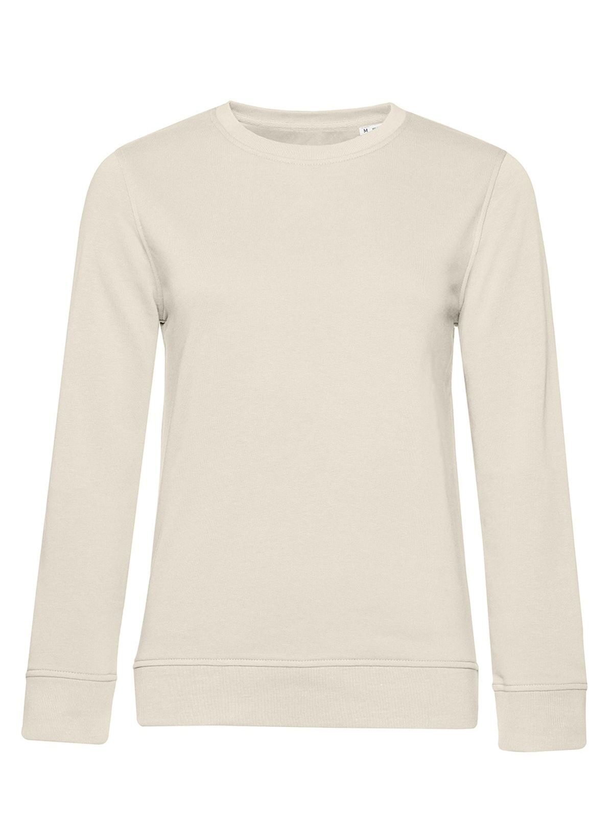 Pull col rond bio /femme - OW101 - Blanc cassé