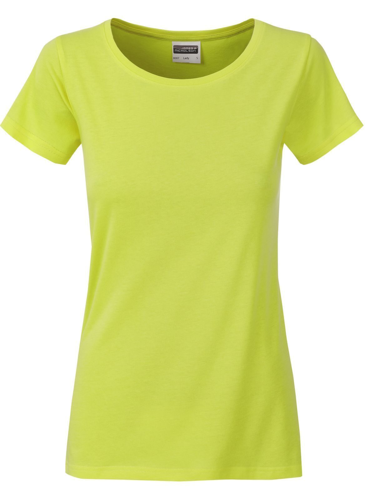 T-shirt basique pour femmes - ACYE - Jaune Acide