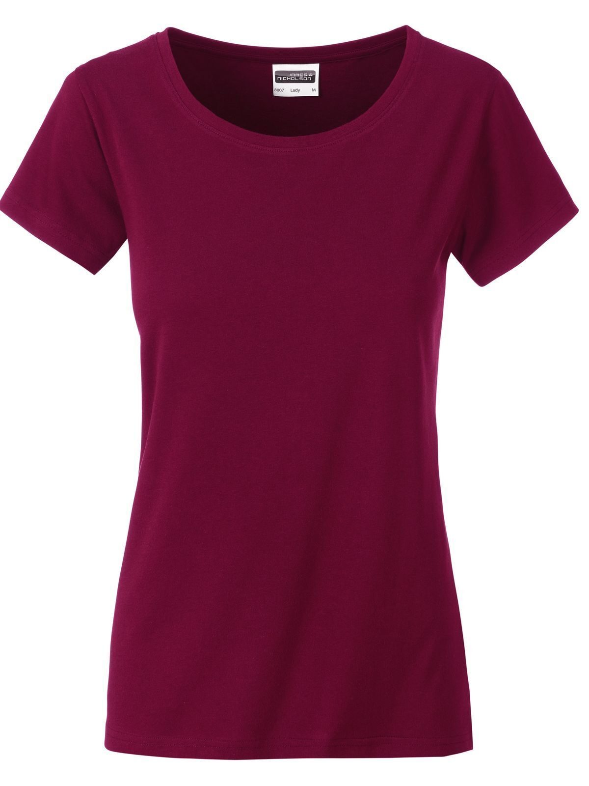 T-shirt basique pour femmes - WI - Wine