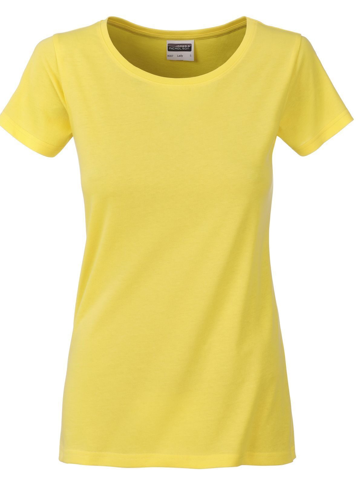 T-shirt basique pour femmes - YE - Jaune