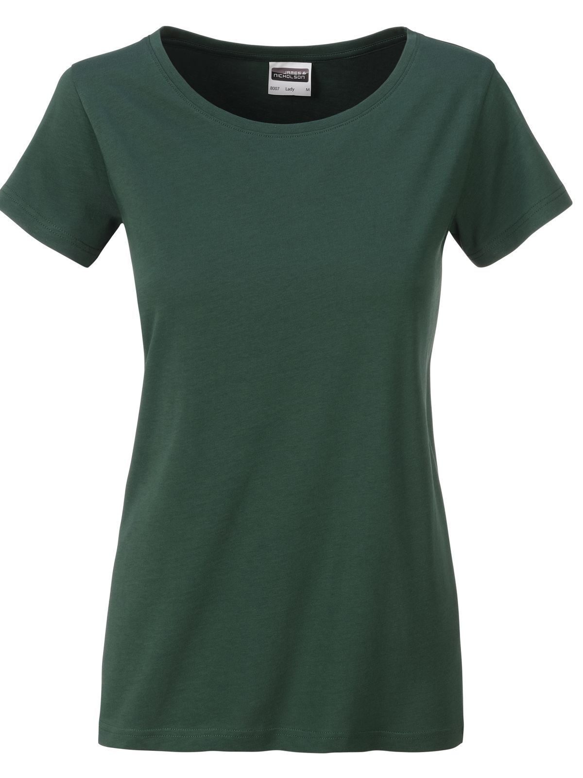 T-shirt basique pour femmes - DGR - Vert Foncé