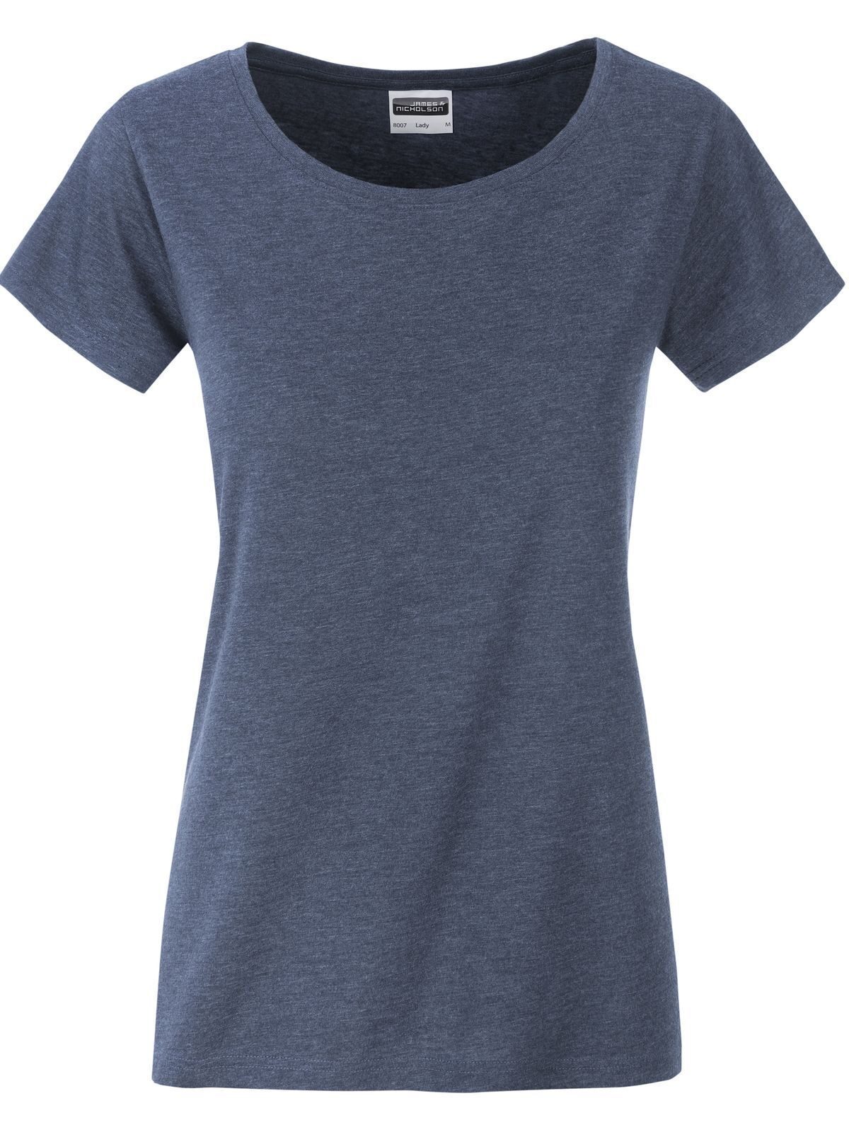 T-shirt basique pour femmes - LDEME - Mélange De Denim Clair