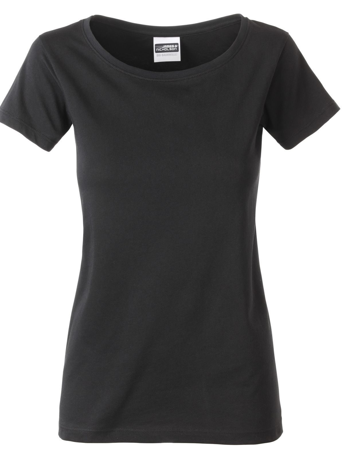 T-shirt basique pour femmes - BL - Noir