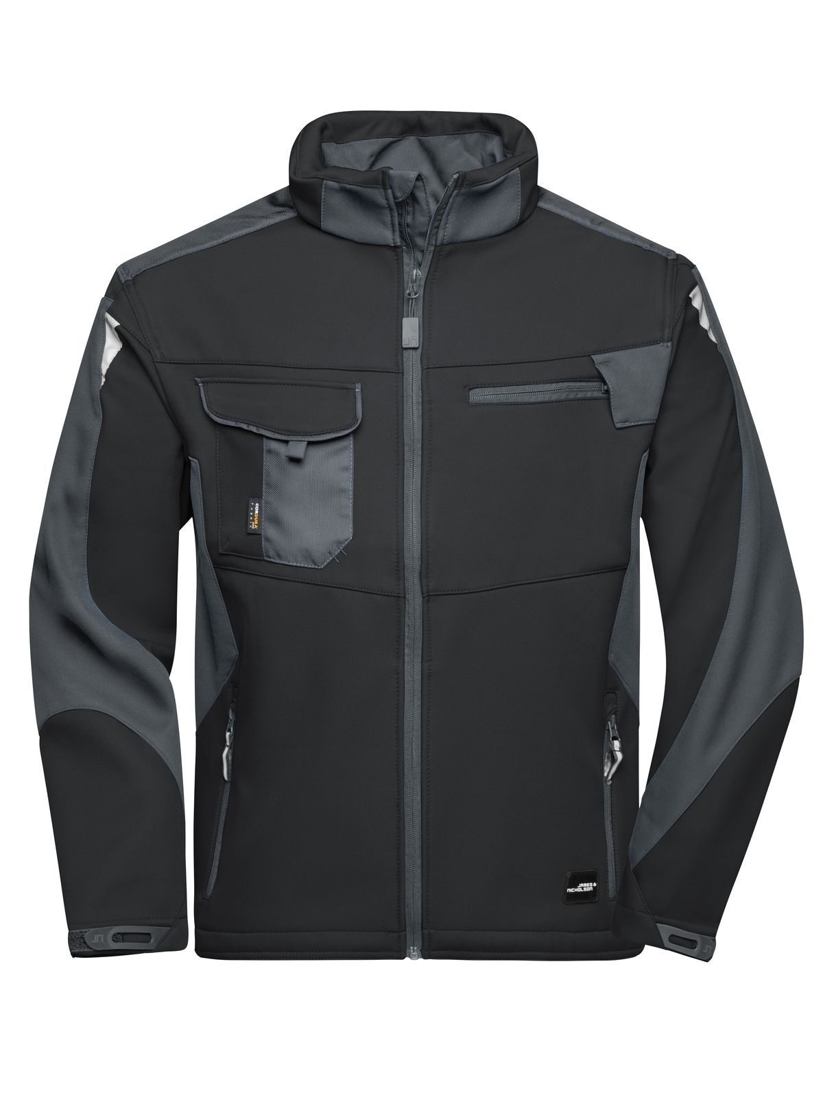 Veste softshell de travail -RÉSISTANTE- - BLCB - CARBONE NOIR