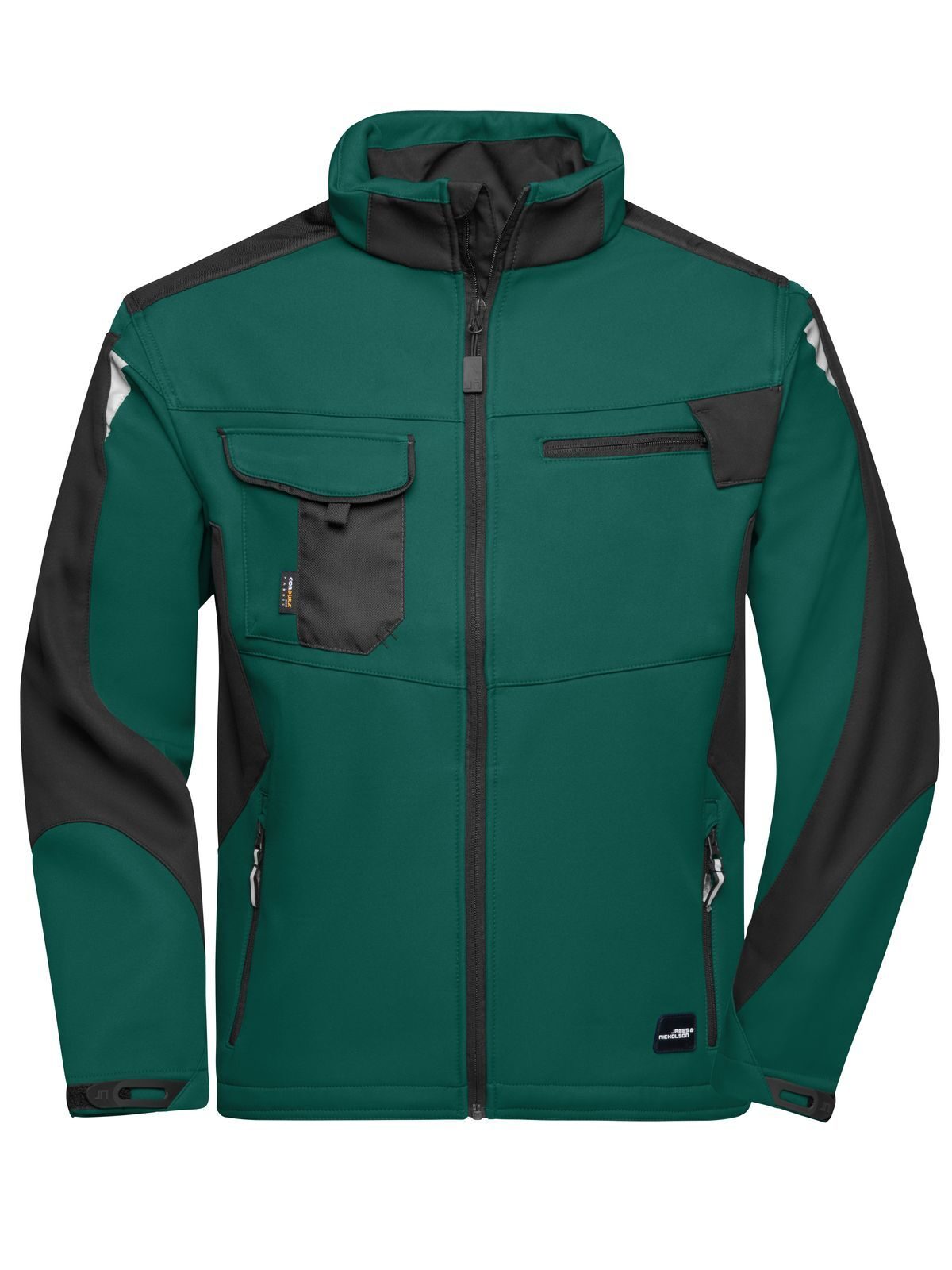 Veste softshell de travail -RÉSISTANTE- - DGRBL - VERT FONCÉ-NOIR