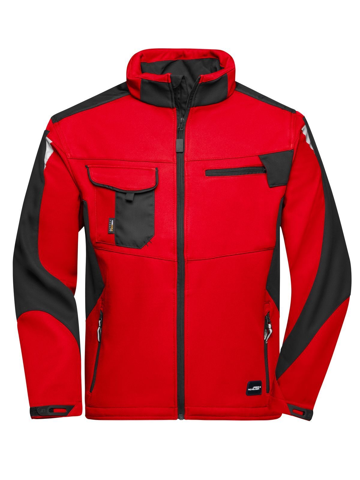 Veste softshell de travail -RÉSISTANTE- - RDBL - ROUGE-NOIR