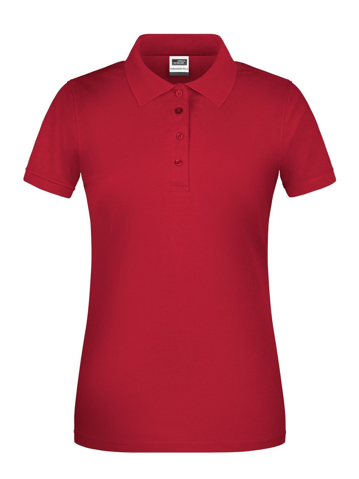 Polo de travail femme OCS Blended - RD - Mélange rouge