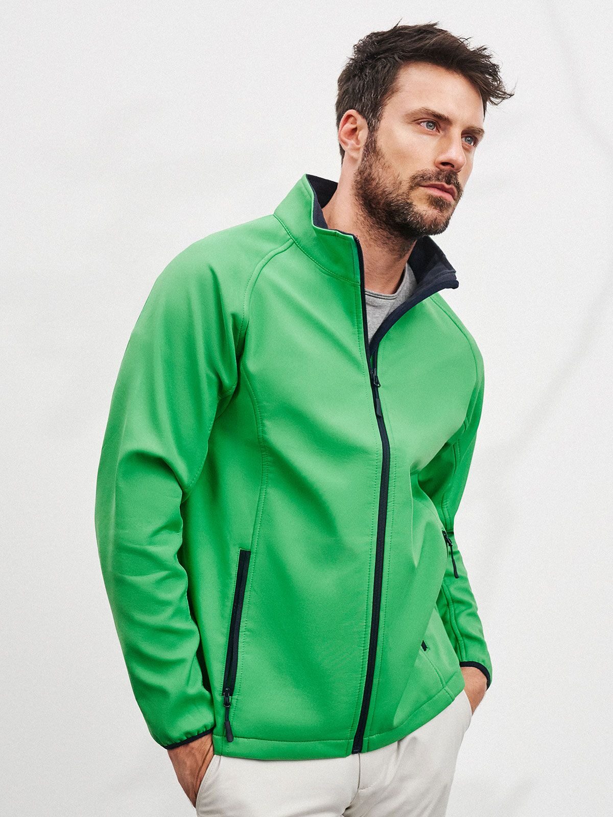 Veste softshell promotionnelle pour homme - GR - Vert