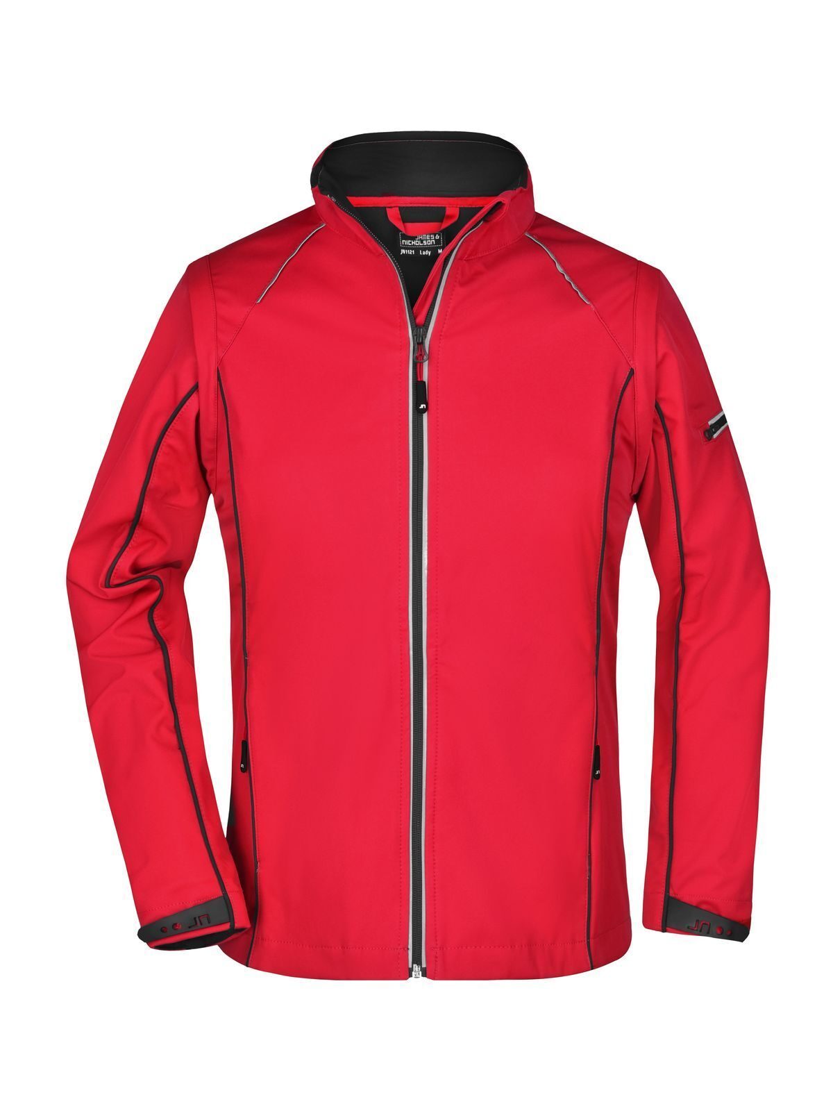 Veste softshell zippée pour femme - RDBL - Rouge-Noir