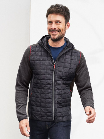 Veste hybride tricotée pour homme